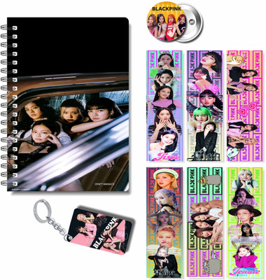 craft maniacs 2023 BLACKPINK DIARY & 3 FREEBIE COLLECTION A5 Diary RULED 160 Pages(BLACKPINK SPECIAL)