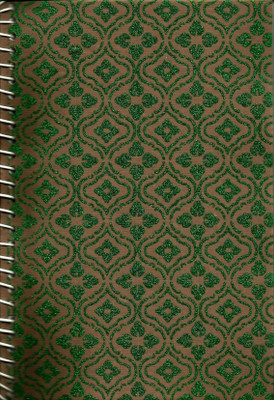 Kitabeormai Publications A5 Handmade Sparkle A5 Diary Plane 100 Pages(Green-Brown)