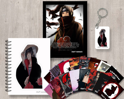 craft maniacs ITACHI UCHIHA GIFTING COMBO A5 Diary RULED 120 Pages(Black)