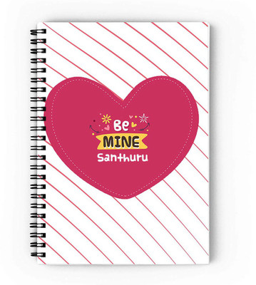 epheriwala Be mine Santhuru Print A5 Diary Unruled 140 Pages(Red)