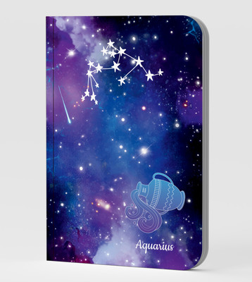 AccuPrints Zodiac sign notebook A5 Notebook Ruled 144 Pages(Blue)
