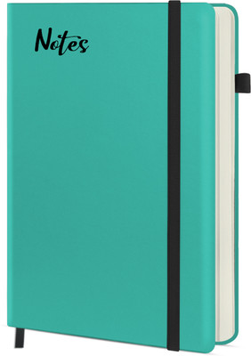 Abstract Collection A5 Regular, Designer, Executive Undated Notebook with Pen Holder A5 Notebook Ruled 200 Pages(Blue)