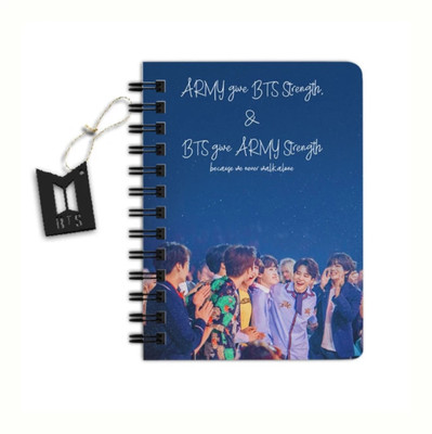 craft maniacs BTS 2023 NEW DIARY COLLECTION A5 Note Pad RULED 160 Pages(White)