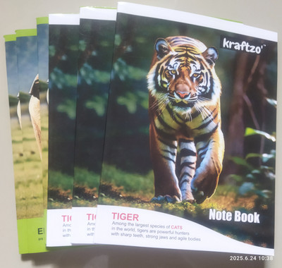 KRAFTZO Hindi notebook Regular Notebook Ruled 148 Pages(White, Pack of 4)