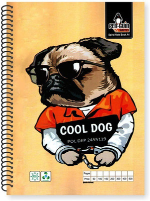 Vosok Regular Use A4 Diary UNRULED / PLAIN 200 Pages(Multicolor)