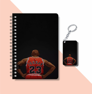 craft maniacs 2023 JORDAN DIARY + KEYCHAIN A5 Notebook RULED 160 Pages(Multicolor)
