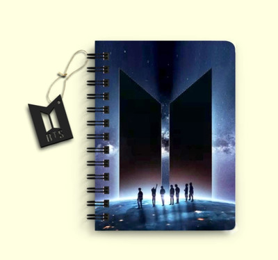 craft maniacs BTS 2023 NEW DIARY COLLECTION A5 Note Book RULED 160 Pages(White)
