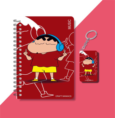 craft maniacs SHINCHAN 2025 NOTEBOOK COLLECTION A5 Notebook RULED 160 Pages(White)