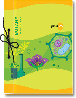 NAVNEET Youva Hard Bound Botany Laboratory Book 21x28.5 cm 1 Ruled/1 Plain 58 Pages Regular Note Book Sketch (1Side Ruled / 1Side Plain) 58 Pages(Multicolor, Pack of 3)