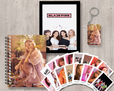 craft maniacs BLACKPINK GIFTING COMBO A5 Notebook RULED 120 Pages(LACK, Pack of 4)