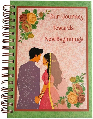 Bop Canvases Wedding planner A5 Diary Printed 120 Pages(Multicolor)