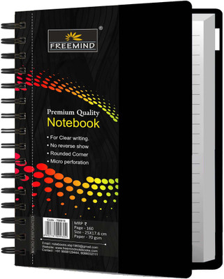 FREEMIND Single Line 25 x 17.6 cm Regular Notebook Versatile for School, Home & Office 300 Pages(Multicolor)