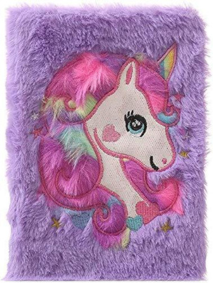 NISHIV Stylish Unicorn Diary with Soft Cover Mini Notebook 100 Pages Pocket-size Diary ruled 100 Pages(Multicolor)