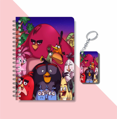 craft maniacs ANGRY BIRDS 2023 COLLECTION A5 Notebook RULED 160 Pages(Multicolor)
