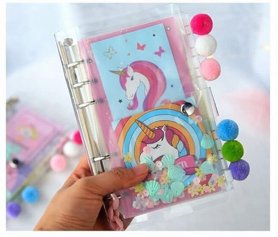 Glenston Unicorn Diary Book-size Diary Ruled 40 Pages(Multicolor)