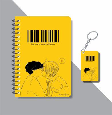 craft maniacs BANANA FISH COLLECTION A5 Diary RULED 160 Pages(Yellow)