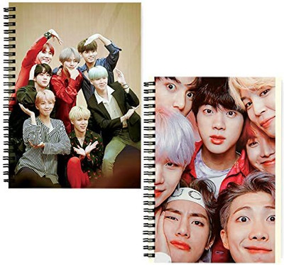 craft maniacs BTS X ARMY FOREVER 160 RULED PAGES DIARY FOR BTS ARMY A5 Diary RULED 160 Pages(Multicolor, Pack of 2)