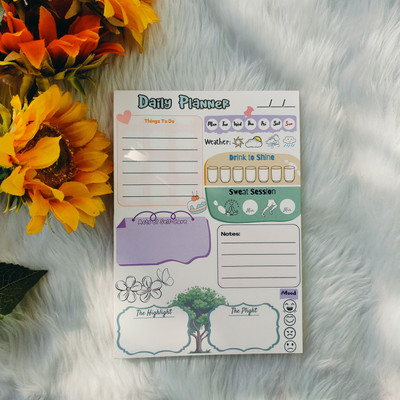 Chibloom Planners & To-Do Lists A5 Planner/Organizer Unruled 50 Pages(Multicolor)