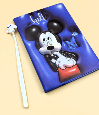 Paper Bear Mickey A5 Diary Designer 80 Pages(Blue, Pack of 2)