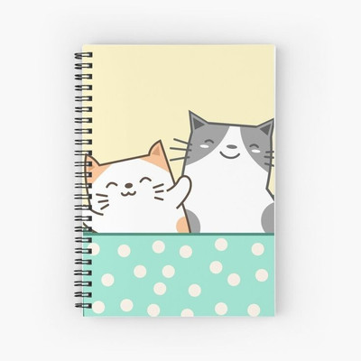 craft maniacs KITTY COLLECTION A5 Notebook RULED 160 Pages(Black)