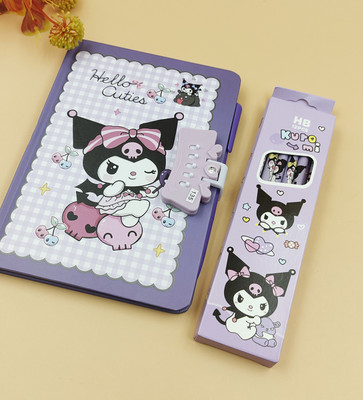 Paper Bear Kuromi Regular Diary Designer 80 Pages(Purple0003)