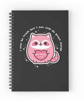 craft maniacs KITTY COLLECTION A5 Notebook RULED 160 Pages(Black)