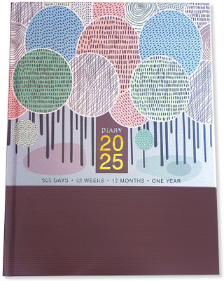 New Year 2025 Diary A5 Diary Ruled 200 Pages(Multicolor)