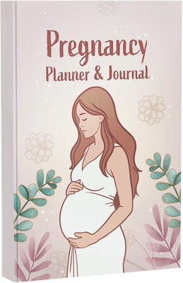 Kaanuka 40-Week Pregnancy Planner & Journal Milestones, Meals & Baby Vaccination Tracker A5 Planner Ruled 192 Pages(White)