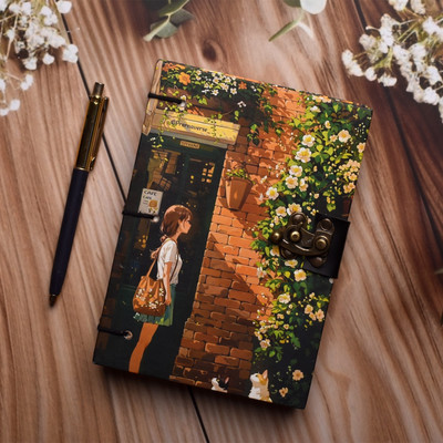 omar craft 1 A5 Diary unruled 200 Pages(Multicolor)