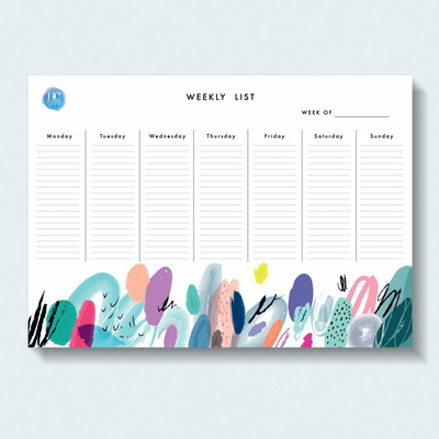 HC with HAPPY CRAFT Weekly list A4 Planner Ruled 50 Pages(White)
