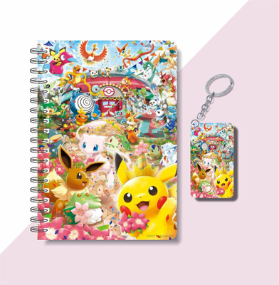 craft maniacs POKEMON 2023 NOTEBOOK COLLECTION A5 Notebook RULED 160 Pages(White)