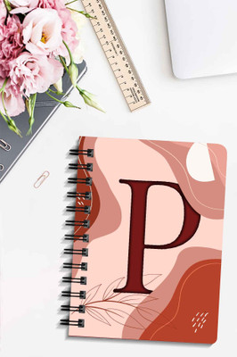 DI-KRAFT P Printed Wiro Binding Diary ||Name Printed Diary For School/Collage A5 Diary Unruled 200 Pages(Biege 26)