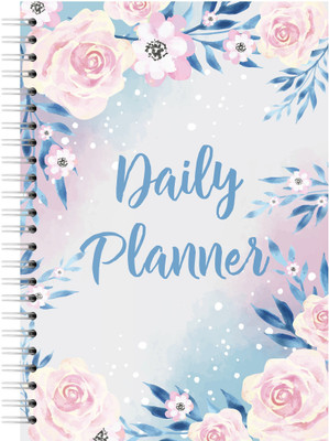 Lauret Blanc Win The Day Gratitude Journal with to Do List- A5 Size Daily Planner, 80 GSM, 160 Pages. Plan for 80 Days A5 Planner Ruled 160 Pages(Light Blue and White)