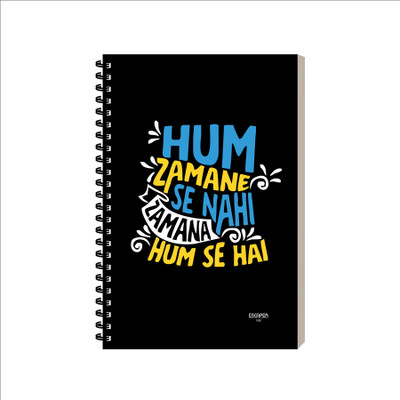 ESCAPER Dialogue Diary A5 Diary Ruled 160 Pages(Hum Jamane Se Nhi)