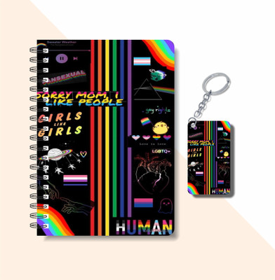 craft maniacs PRIDE A5 Notebook RULED 160 Pages(GIRLS LIKE GIRLS)