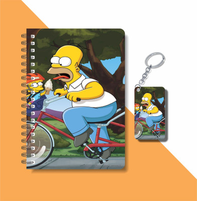 craft maniacs THE SIMPSONS A5 Diary RULED 160 Pages(Multicolor)