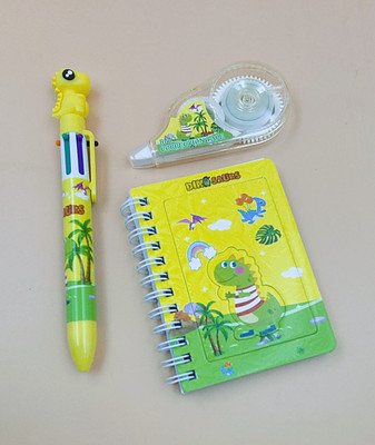 Paper Bear Dinosaur Regular Diary Designer 80 Pages(Yellow)