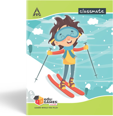Classmate Notebook Book-size Notebook Double Lines 172 Pages(Multicolor)