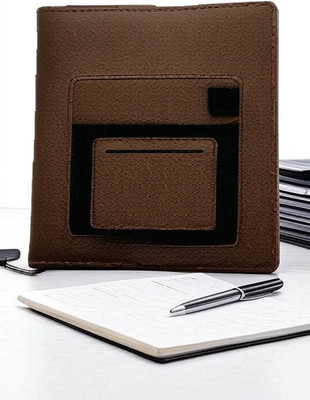 GetGoods Notebook A5 Diary ruled 300 Pages(Brown)