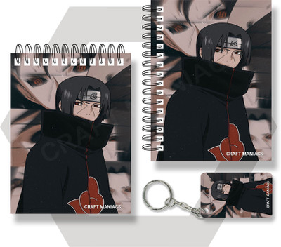 craft maniacs 2025 NARUTO NOTEBOOKS A6 Notebook UNRULED 100 Pages(Multicolor)