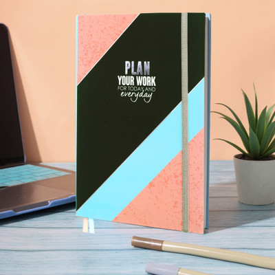 Doodle Undated Weekly Planner with Habit Tracker | A5 Planner | Premium Organizer with Bookmark & Back Pocket, Monthly & Weekly Layout | 192 Pages(Work Plans)