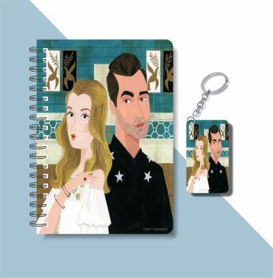 craft maniacs SCHITT'S CREEK COLLECTION A5 Notebook RULED 160 Pages(Multicolor)