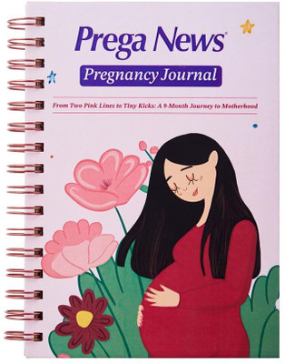 PREGANEWS Pregnancy Journal Book-size Diary Ruled 150 Pages(Multicolor)