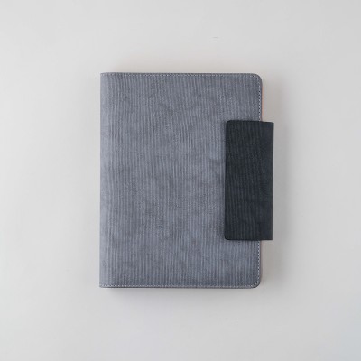 SMKT Planners 2025 |Leather Designer 6 RING PLANNER | A5 SIZE REFILLABLE A5 Note Book RULE 365 Pages(Grey)