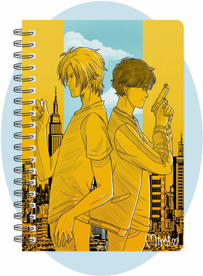 craft maniacs BANANA FISH COLLECTION A5 Notebook RULED 160 Pages(Multicolor)