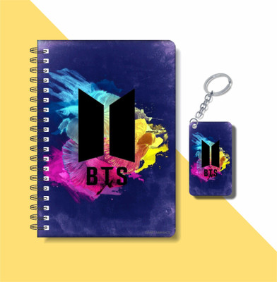 craft maniacs BTS 2023 NOTEBOOK COLLECTION A5 Notebook RULED 160 Pages(White)