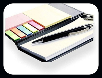 COI Designer Notebook Professional Notepad | Pocket Pads for office , school Pocket-size Desk Planner UNRULED 50 Pages(White)