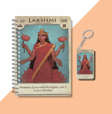 craft maniacs 2023 GOD COLLECTION A5 Notebook RULED 120 Pages(DIARY + KEYCHAIN)