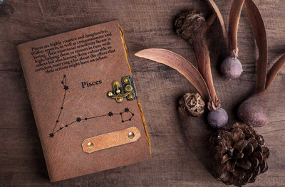 MAKENSTYLECOLLECTION Vintage Leather journal A5 Journal unruled 200 Pages(multicolo 08)