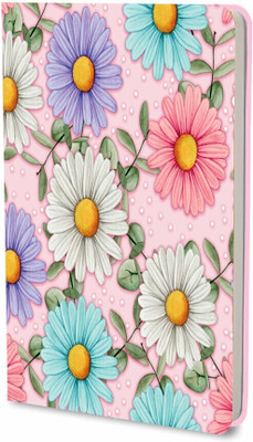 The Red Prints Colorful Daisy Diary for Writing | Notebook A5 Notebook plain 200 Pages(Multicolor)